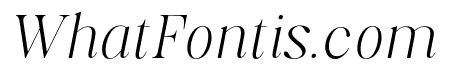 Aurestine Serif Thin Italic