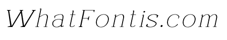 Beckland Thin Italic