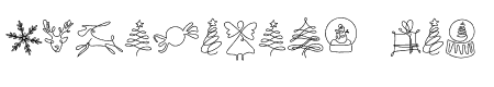 Christmas line art