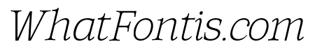 Corfella Italic Thin