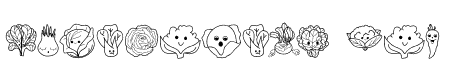 Cute vegetables