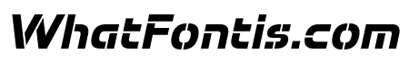 Potel Stencil Extra Bold Italic