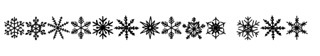 Snowflakes Line Art