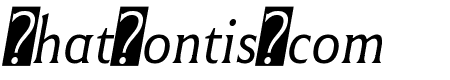 Winsel Variable Italic Thin Condensed Italic