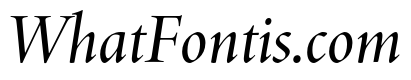 Adobe Aldine Display Medium Italic