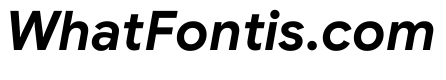 Google Sans 700italic