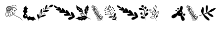 Winter flower leaf