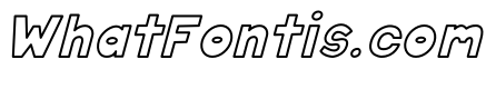 Vodka Soda Outline Italic