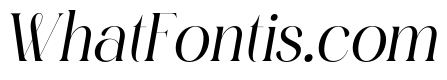 Serenity Bloom Italic