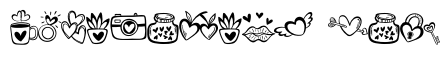 Romantic valentine doodle