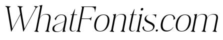 Plakent Extra Light Italic