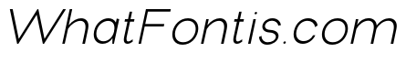New Trusty Extra Light Italic