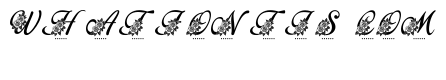 Mom Floral Script Monogram