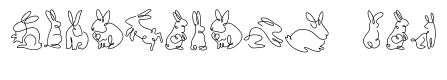 Line Art bunny