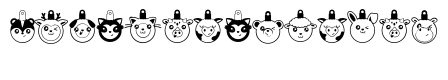 DB Kawaii Christmas Animal Ornaments