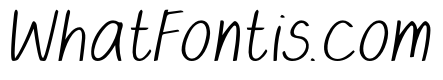 HappyDoodle Thin Italic