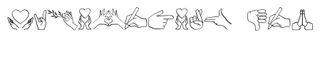 Hand Gesture Icons