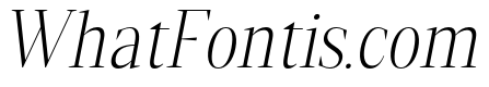 Gretha Serif ExtLt Cond Ita