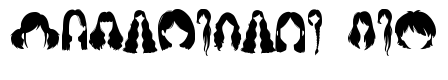 Girl Hair Silhouette Set