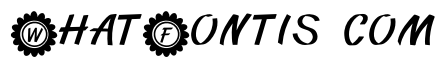 Flower Alphabet font