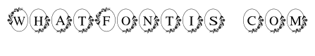 Floral Oval Monogram