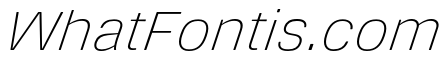 DeBox Thin Italic Tall