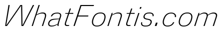 DeBox Thin Italic Short