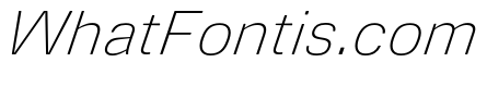 DeBox Thin Italic