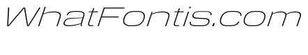 DeBox Expanded Thin Italic Tall