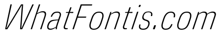 DeBox Condensed Thin Italic