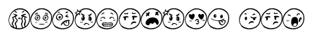 Cute face sticker