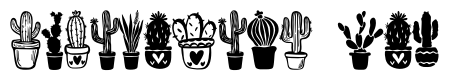 Cute Doodle Cactus