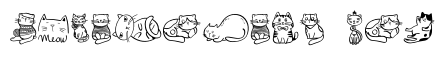 Cute Cat Doodles Set