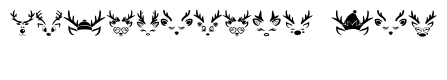Christmas Reindeer Faces