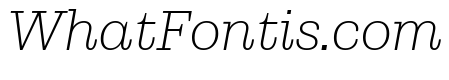 Municipal Municipal Thin Italic