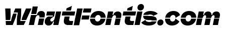 Valve Stencil Extrabold Italic