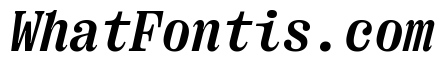 Right Serif Mono Italic Variable 5