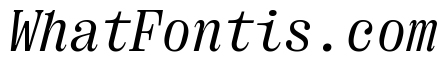 Right Serif Mono Italic Variable 3