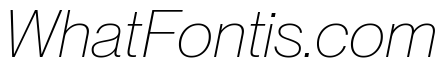 Neue Montreal Variable Thin Italic