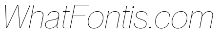 Neue Montreal Variable Hairline Italic