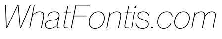 Neue Montreal Variable Extralight Italic