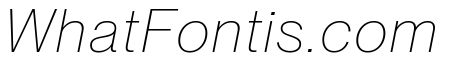 Neue Montreal Text Variable Thin Italic
