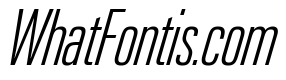 Neue Gstaad Variable Compressed Extralight Italic