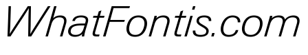 Neue Gstaad Normal Variable Extralight Italic