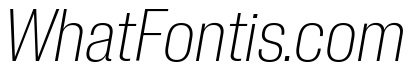 Neue Corp Narrow Ultralight Italic