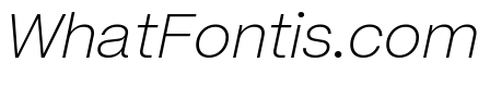 Mori Variable Extralight Italic