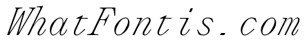 Lettra Mono Ultralight Italic