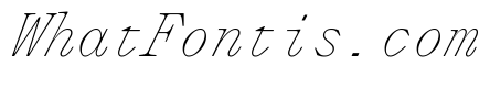 Lettra Mono Thin Italic
