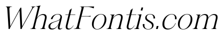 Fragment Serif ExtraLight Italic