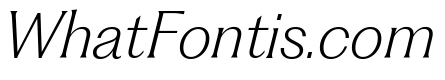 Fragment Glare ExtraLight Italic
